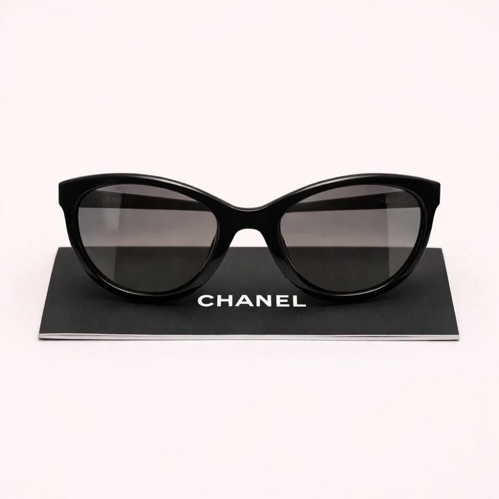 NWT Chanel Black Pantos Sunglasses